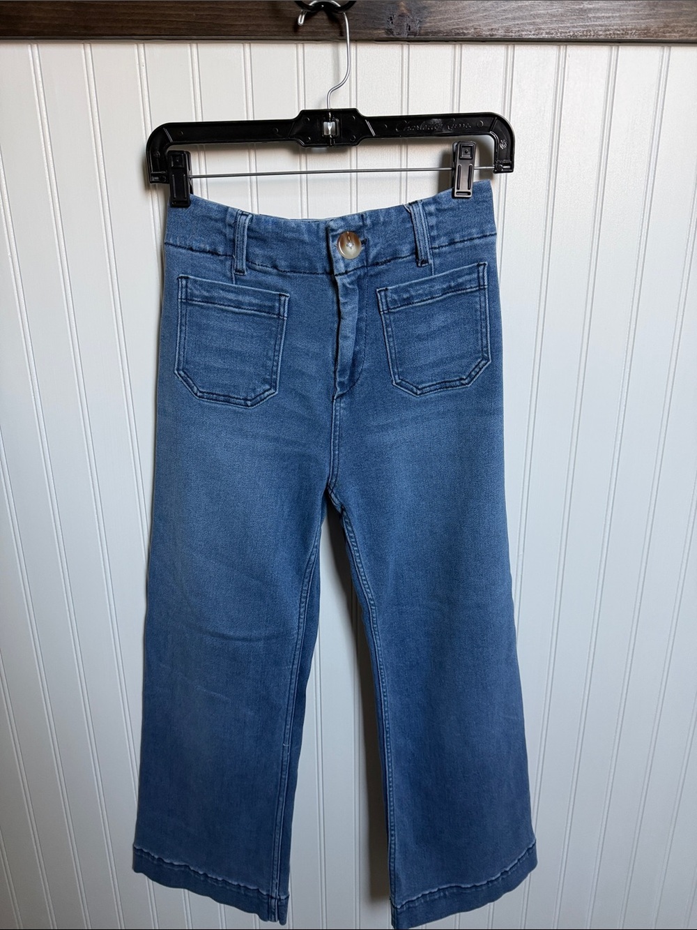 Mica Women's Blue Wide-Leg cropped Jeans size 25